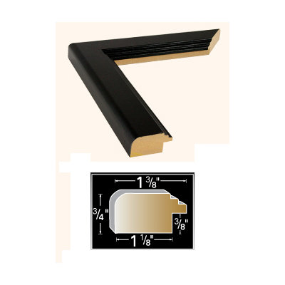 Oriental Design Gallery Good Luck, Prosperity and Success Chinese Calligraphy Print with Black Frame