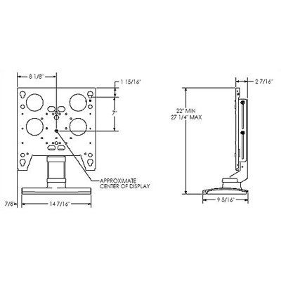 Chief Manufacturing XpressShip PSS Universal Swivel Table Plasma Stand (30", 42" and 50" Screens)