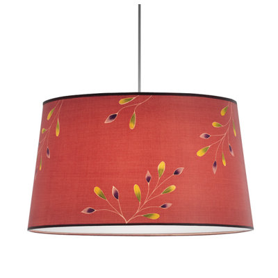 ILEX Lighting Jewel Drum Pendant with White Cord