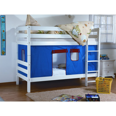 Relita Etagenbett "Beni" mit Vorhang - Blau / Rot