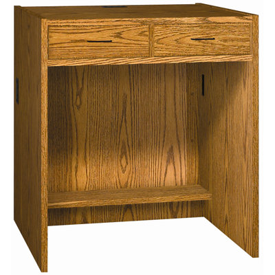Ironwood Two Drawer Unit 32.25"-39.75" H x 36" W Extension Desk Return