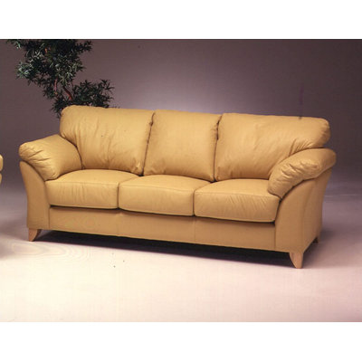 Omnia Furniture Nevada 3 Seat Leather Living Room Set