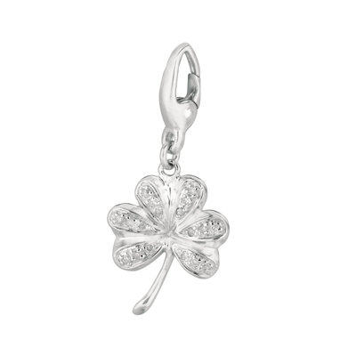 EZ Charms Diamond Shamrock Charm