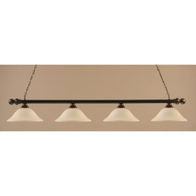 Toltec Lighting Round 4 Light Billiard Pendant