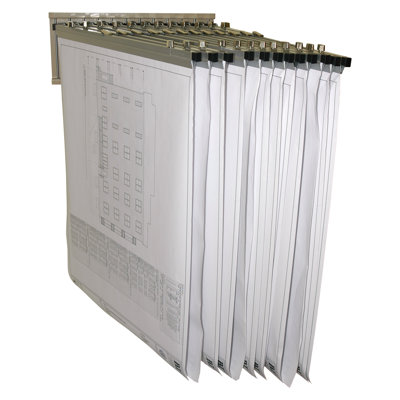 Adir Corp Pivot Wall Rack for Blueprints