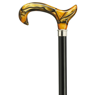 Harvy Acrylic Green Derby Handle Cane