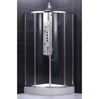 Dreamline Sector Center Sliding Door Shower Enclosure (Small)