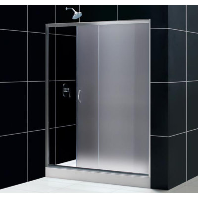 Dreamline Infinity Plus Sliding  Shower Enclosure with  Right Drain Amazon Base and Backwall