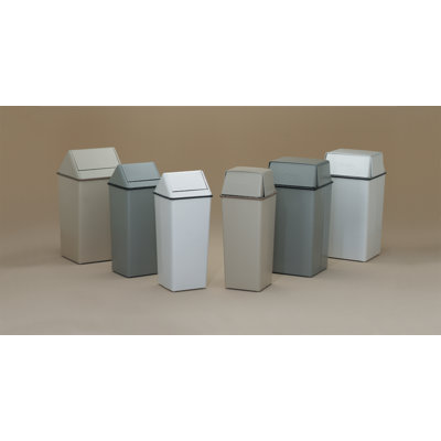 Witt 36 Gallon Metal Series WasteWatchers Swing Top Receptacle