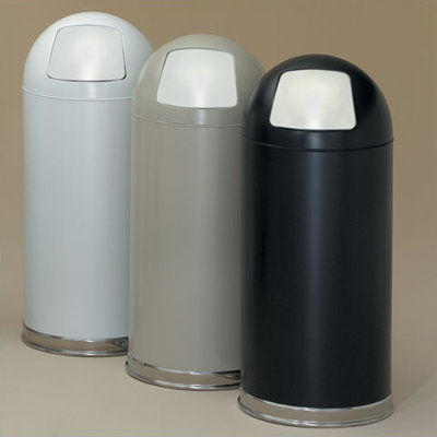 Witt 15 Gallon Metal Series Dome Top Trash Can
