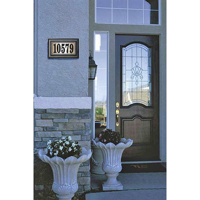 Qualarc Edgewood Class Lighted Address Plaque Kit