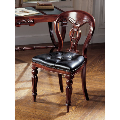 Simsbury Manor Leather Side Chair