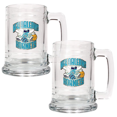 Great American Products NBA 15oz Glass Tankard 2 Piece Set - Primary Logo