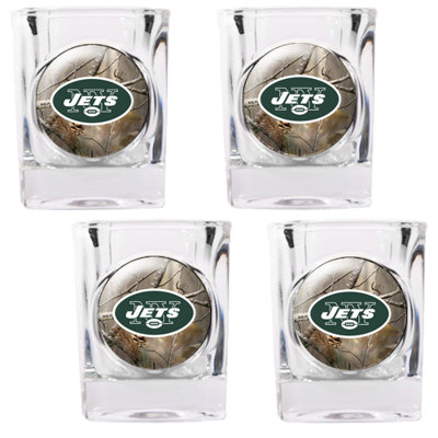 Great American Products NFL Open Field 4 Piece Square Shot Glass Set