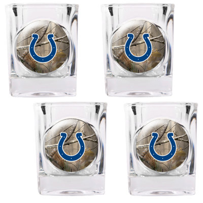 Great American Products NFL Open Field 4 Piece Square Shot Glass Set