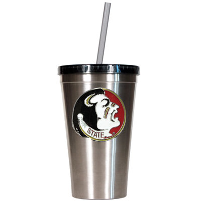 Great American Products NCAA 16oz Stainless Steel Insulated Tumbler with Straw