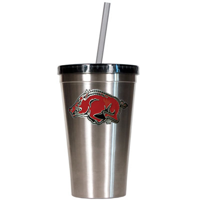 Great American Products NCAA 16oz Stainless Steel Insulated Tumbler with Straw