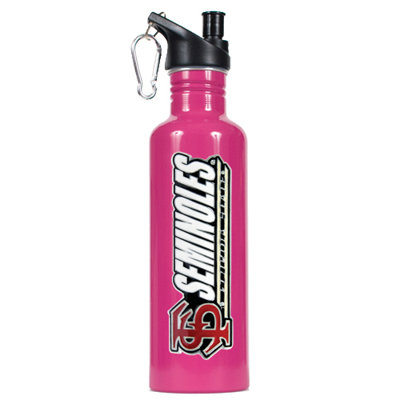 Great American Products NCAA 26oz Stainless Steel Water Bottle with Pop-up Spout in Pink