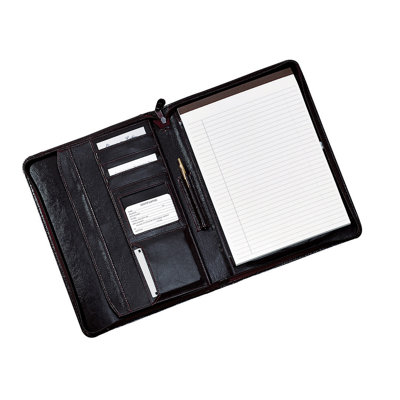 Royce Leather Zip-Around Padholder/Organizer