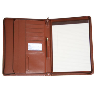 Royce Leather Zip-Around Padholder/Organizer