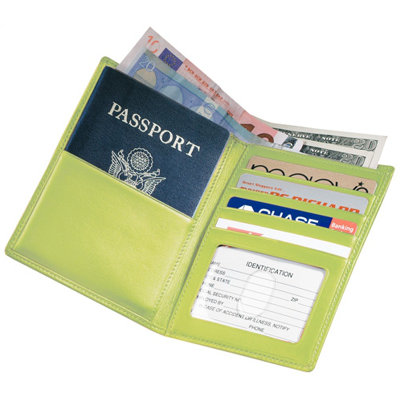 Royce Leather Passport Currency Wallet