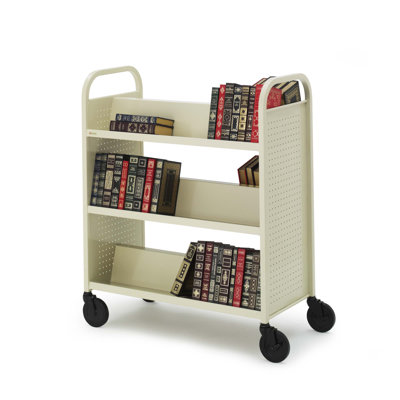 Bretford Manufacturing Inc Book Truck, 6 Shelves, 5" Cast, 2 Locking, 36"x18"x44", PY