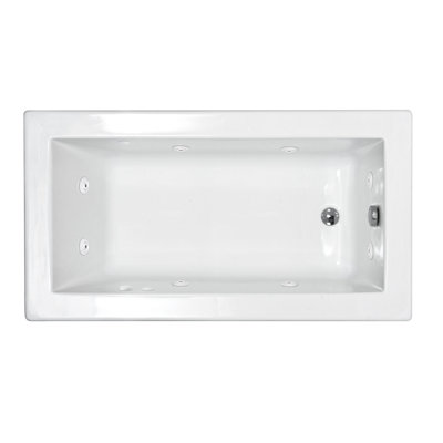 Spa Escapes Guadeloupe 36 x 60 x 23" Rectangular Whirlpool Jetted Bathtub