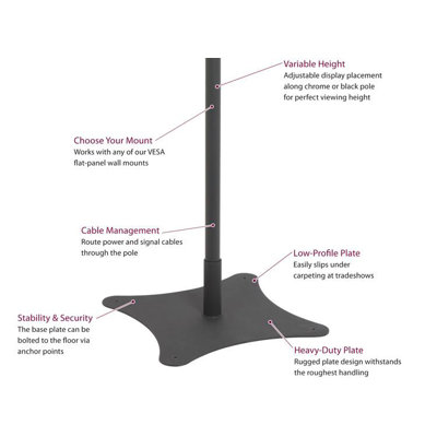 Premier Mounts Pole Mount LCD Stand Adapter