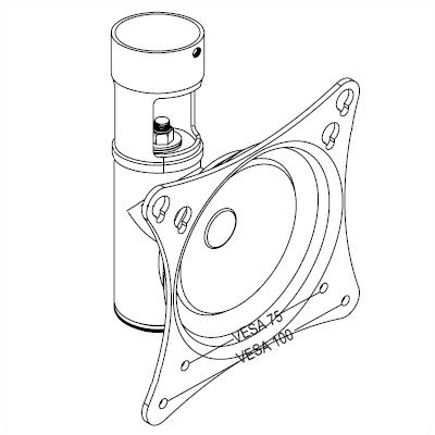 Premier Mounts Suspension Mount for Flat-Panel Displays (LOWER ASSEMBLY) (Up to 30" Screens)