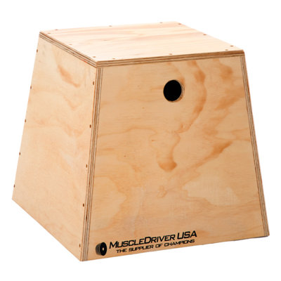 Muscle Driver USA 2 in 1 Wooden Plyometric Box