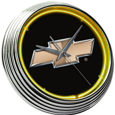 Chevrolet Bowtie Neon Clock