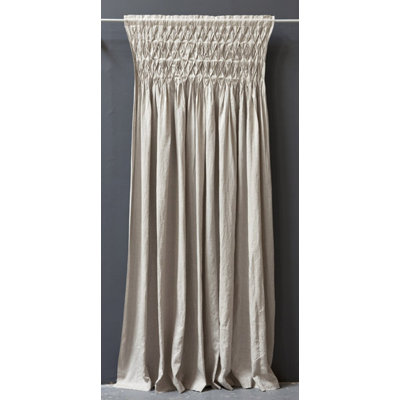 Pom Pom At Home Organic Linen Smocked Curtain Panel