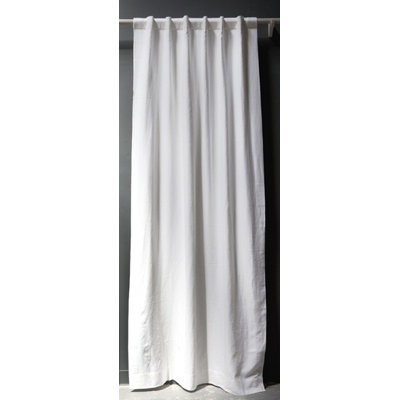 Pom Pom At Home Winston Belgian Linen Curtain Panel in White