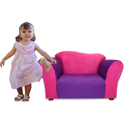 Fantasy Furniture Kid's Wave Microsuede Chair