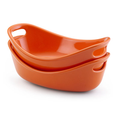 Rachael Ray Bubble & Brown 12 oz. Stoneware Personal Au Gratin