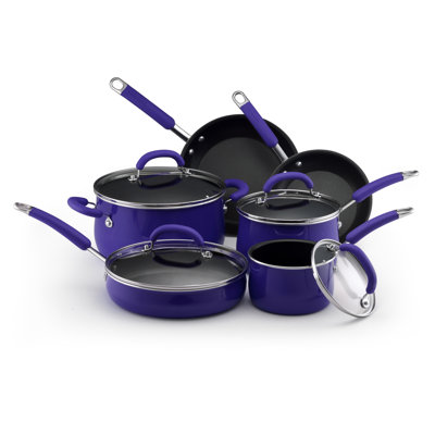Rachael Ray Porcelain Enamel 10-Piece Cookware Set