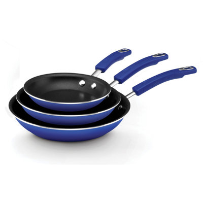 Hard Enamel Cookware 3-Piece Non-Stick Skillet Set