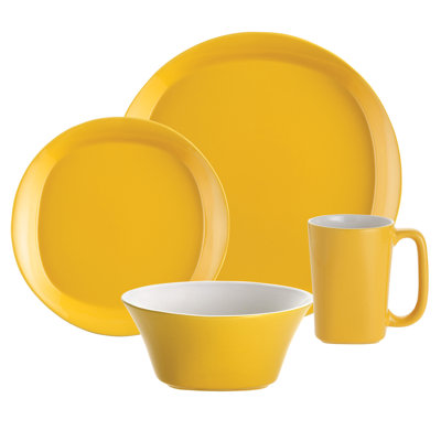 Rachael Ray Round and Square 16 Piece Dinnerware Set