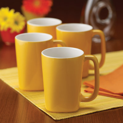 Rachael Ray Dinnerware Round and Square 14 oz. Mug (Set of 4)