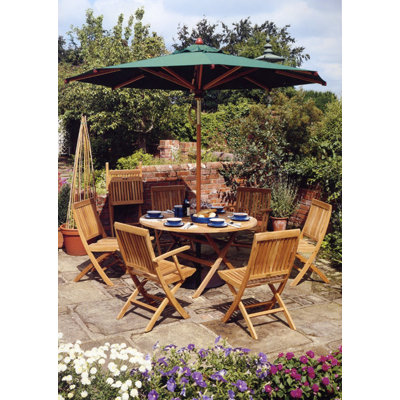 Barlow Tyrie Teak Monaco Carver Folding Dining Arm Chair with Cushion