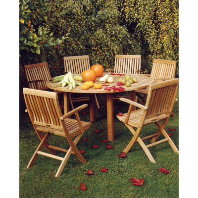 Barlow Tyrie Teak Monaco Carver Folding Dining Arm Chair with Cushion