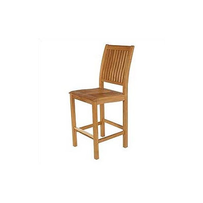 Barlow Tyrie Teak Monaco High Dining Side Chair with Cushion