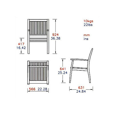 Barlow Tyrie Teak Drummond 7 Piece Dining Set
