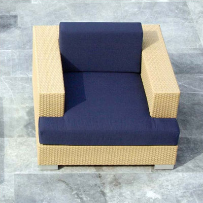 Barlow Tyrie Teak Arizona Sahara Woven Deep Arm Chair