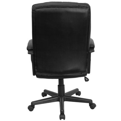 Flash Furniture High-Back Leather Executive Chair with Double Padded Cushions