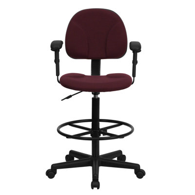 Flash Furniture Height Adjustable Drafting Stool with Two Cylinder