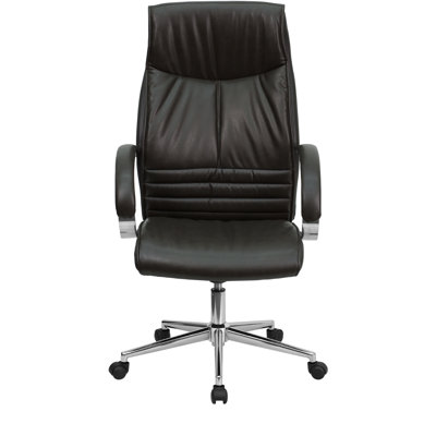 Flash Furniture High-Back Leather Executive Chair with Slim Designed