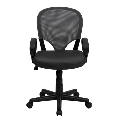 Flash Furniture Mid-Back Office Chair with Oval Loop Arms