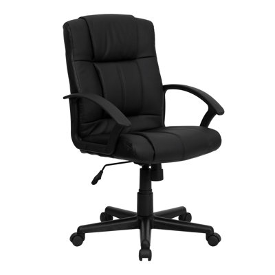 Flash Furniture Mid-Back Leather Chair