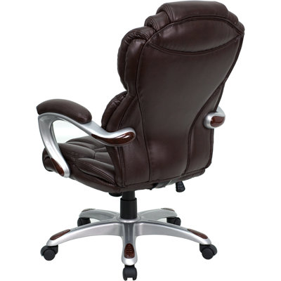 Flash Furniture High-Back Leather Layered Upholstered Executive Chair